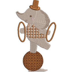 Embroidery Design Circus Elephant
