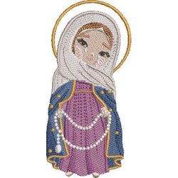 Embroidery Design Our Lady Of The Rosary Cute