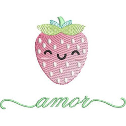 Diseño Para Bordado Gratitud Frutas Amor