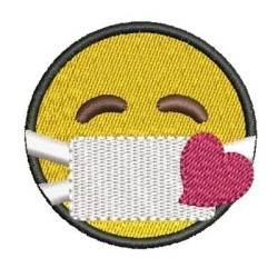 Embroidery Design Mask Emoji