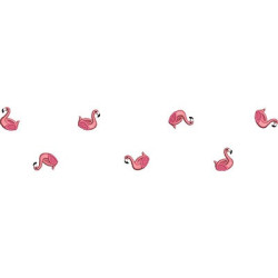 Matriz De Bordado Barrado De Boias De Flamingo