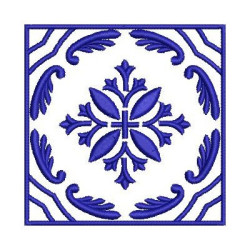 Matriz De Bordado Azulejo Português