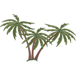 Embroidery Design Coconut Trees