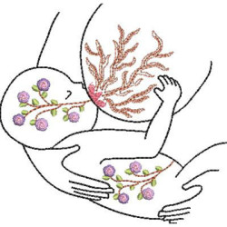 Embroidery Design Breast-feeding