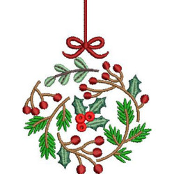 Embroidery Design Decorated Christmas Ball