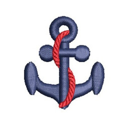 Embroidery Design 4 Cm Anchor