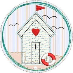 Embroidery Design Childrens Nautical Frame Applied 2