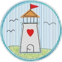 Embroidery Design Childrens Nautical Frame Applied 3