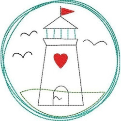 Embroidery Design Leather Childrens Nautical Frame 3