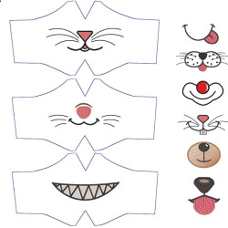 Embroidery Design 17 Mask Molds  Small Size Children S And 17 Smiles