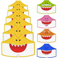 Embroidery Design 30 Masks Of Protection Sharks From Xs To Xxl