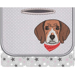 Matriz De Bordado Porta Saquinho Pet Beagle