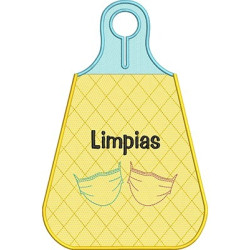 Embroidery Design 2 Mask Door Sucias And Limpias