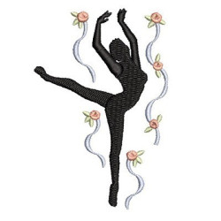 Diseño Para Bordado Bailarina De Ballet