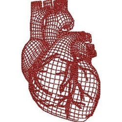 Matriz De Bordado Coração Em 3d