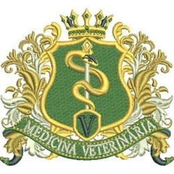 Matriz De Bordado Escudo Medicina Veterinária 6