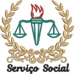 Matriz De Bordado Escudo Serviço Social 4