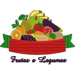 Matriz De Bordado Personalize Frutas E Legumes