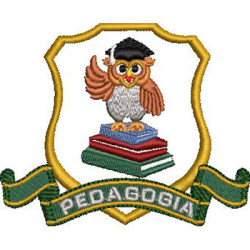 Diseño Para Bordado Escudo De Pedagogía 6