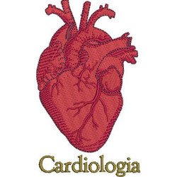 Matriz De Bordado Coração Cardiologista 2