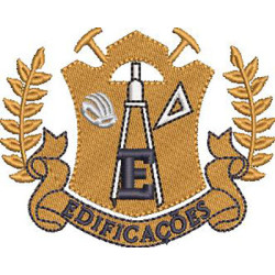 Diseño Para Bordado Edificios De Escudo 2