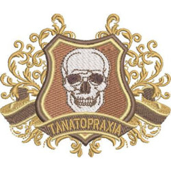 Diseño Para Bordado Escudo De Tanatopraxis