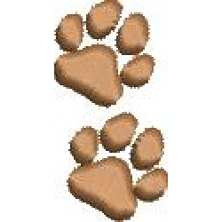 Embroidery Design Dog Footprint Small 3