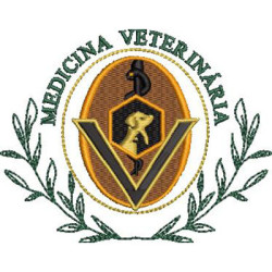 Matriz De Bordado Escudo Medicina Veterinária 11