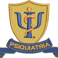 Diseño Para Bordado Escudo De Psiquiatría