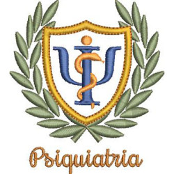 Matriz De Bordado Escudo Psiquiatria 2