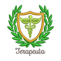 Matriz De Bordado Escudo Terapeuta