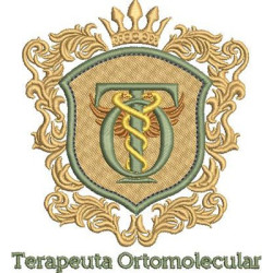 Matriz De Bordado Escudo Terapeuta Ortomolecular