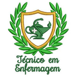 Diseño Para Bordado Escudo Técnico De Enfermería 10