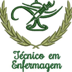 Diseño Para Bordado Escudo Técnico De Enfermería 11