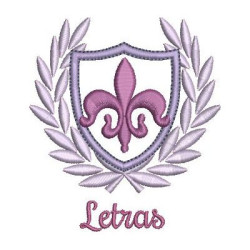 Matriz De Bordado Escudo Letras 2