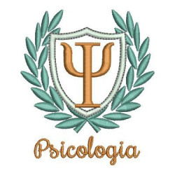 Diseño Para Bordado Escudo De Psicología 7