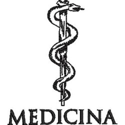 Diseño Para Bordado Símbolo De Medicina 9cm