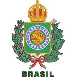 Matriz De Bordado Escudo Brasil Imperial