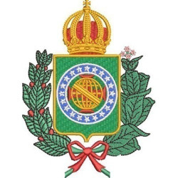 Embroidery Design Imperial Brazil Shield 4