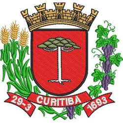 Diseño Para Bordado Escudo Del Municipio De Curitiba