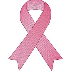 Embroidery Design Pink October Bow