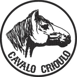 Matriz De Bordado Cavalo Crioulo 20 Cm