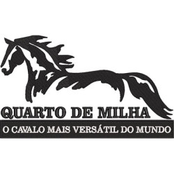 Matriz De Bordado Quarto De Milha Cavalo Versátil 23 Cm