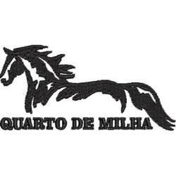 Embroidery Design Quarter Mile Versatile Horse 10 Cm