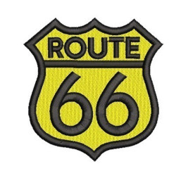 Matriz De Bordado Escudo Route 66