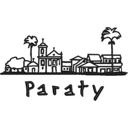 Matriz De Bordado Paisagem Cidade De Paraty