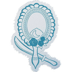 Embroidery Design Mirror And Sword Of Iemanja 1