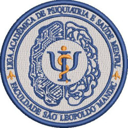 Embroidery Design Academic League Of Psychiatry São Leopoldo Mandic