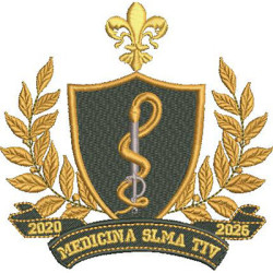 Diseño Para Bordado Escudo Facultad De Medicina Slma Tiv 2025