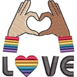 Embroidery Design Love Lgbt 6